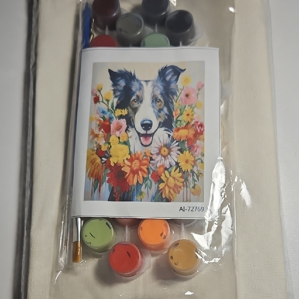 Colorful Dog Paint by Numbers Kit